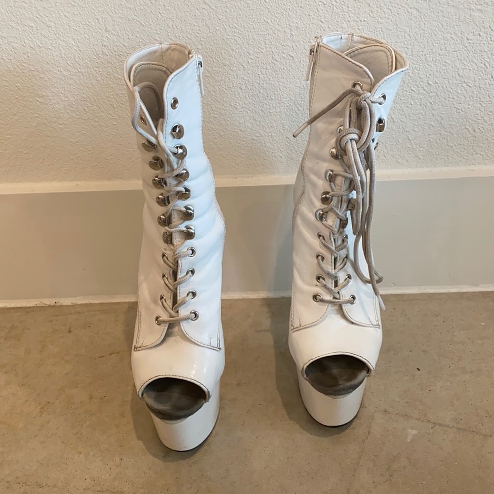 Pleaser Platform Stripper Booties Heels Exotic